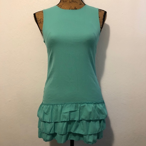 Dresses & Skirts - Turquoise Ruffle Dress
